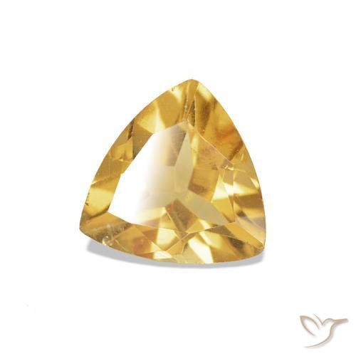 Citrino Dourado Natural 0.57ct, Trilhão, VVS-VS