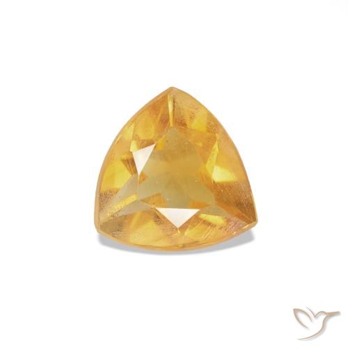 Citrino Laranja Dourado Profundo Natural 0.24ct, Trilhão, VS
