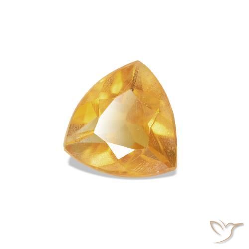 Citrino Laranja Dourado Profundo Natural 0.24ct, Trilhão, VS