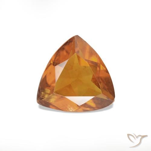 0.50ct Laranja acastanhado Citrino, Trilhão, VS