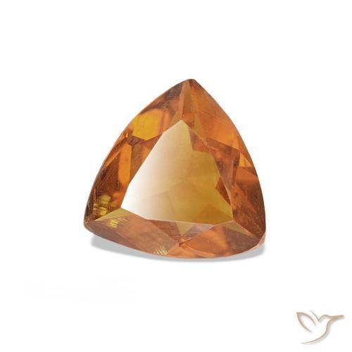 Citrino Laranja acastanhado Natural 0.50ct, Trilhão, VS