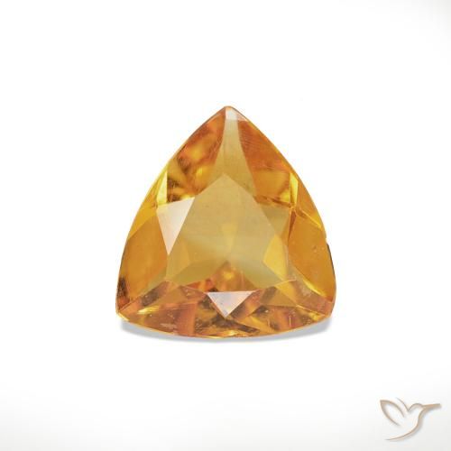 0.51ct Medium Light-Orange Citrino Pedras Preciosas, Trilhão, VS