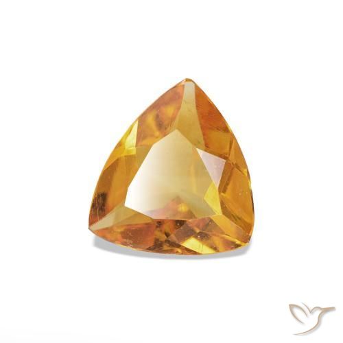 Citrino laranja natural 0,51ct, trillion, VS