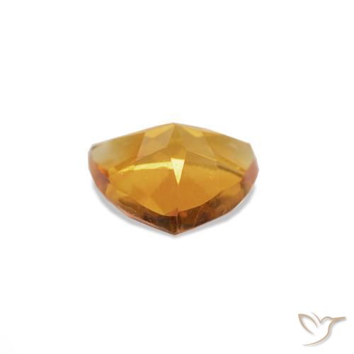 Citrino laranja natural 0,51ct, trillion, VS