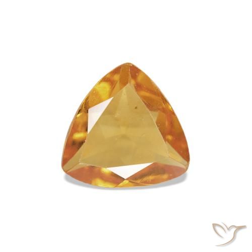 Citrino laranja avermelhado Natural 0.33ct, Trilhão, VS