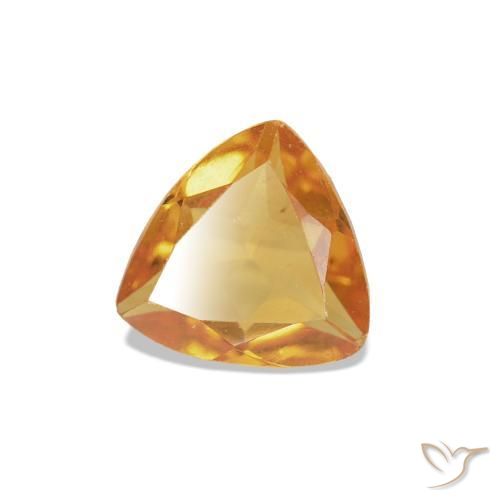 Citrino laranja avermelhado Natural 0.33ct, Trilhão, VS