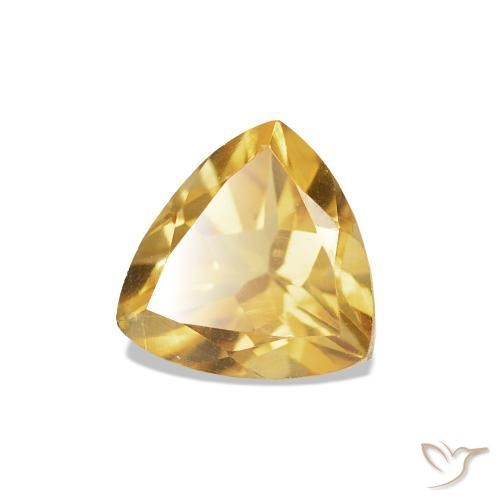 Citrino ouro médio Natural 0.72ct, Trilhão, VS