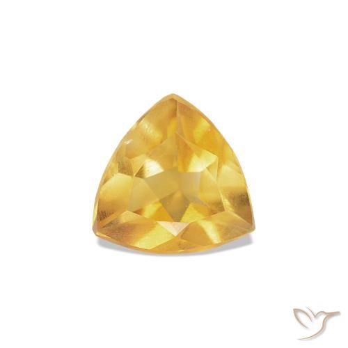 Citrino ouro médio Natural 0.27ct, Trilhão, VS