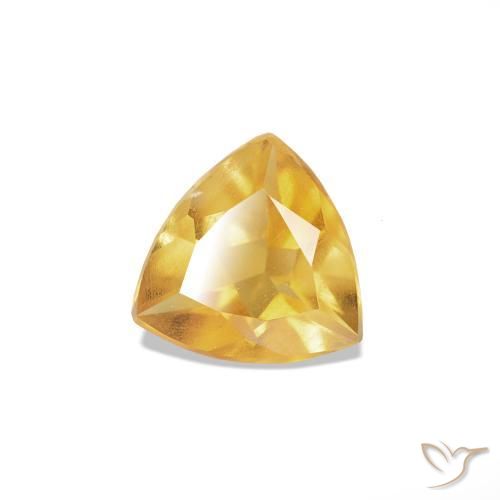 Citrino ouro médio Natural 0.27ct, Trilhão, VS