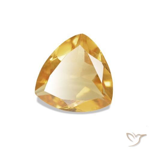 Citrino Laranja claro-dourado Natural 0.56ct, Trilhão, VS