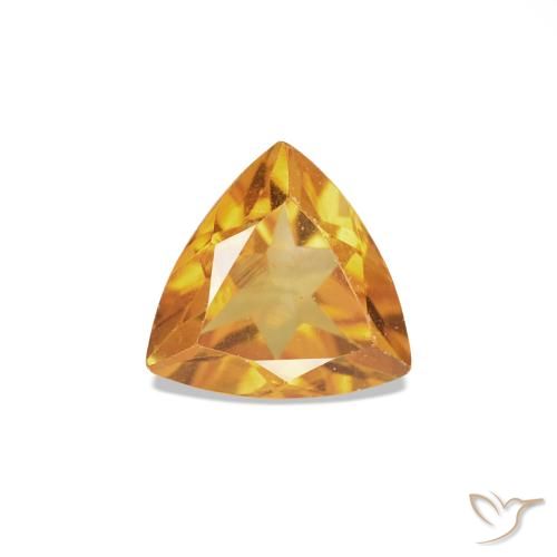 0.36ct Laranja-dourado médio Citrino, Trilhão, VS