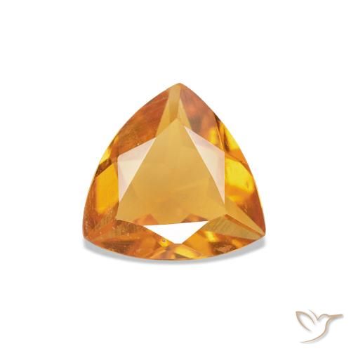 Citrino Ouro Natural 0.50ct, Trilhão, VVS-VS