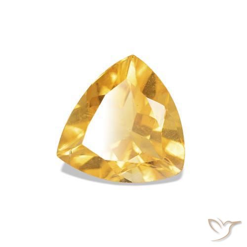 Citrino ouro brilhante Natural 0.64ct, Trilhão, VS-SI