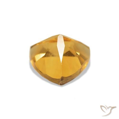 Citrino ouro brilhante Natural 0.73ct, Trilhão, VS