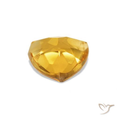 Citrino Laranja-Ouro Natural 0.69ct, Trilhão, VS