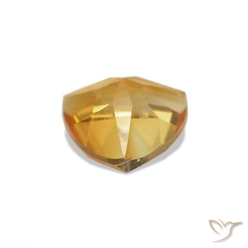 Citrino Medium Light Orange-Gold Natural 0.68ct, Trilhão, VS
