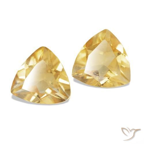 Pedras preciosas de Citrino Ouro natural de 0.70 ct, Trilhão, VS