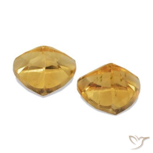 Pedras preciosas de Citrino ouro brilhante natural de 1.48 ct, Trilhão, VS-SI