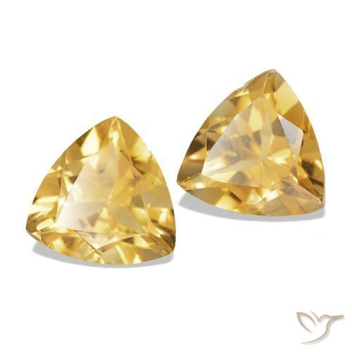 Pedras preciosas de Citrino Laranja Dourado Profundo natural de 1.49 ct, Trilhão, VS-SI