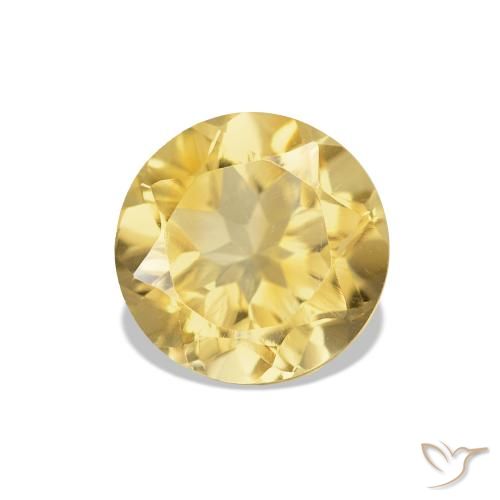 Citrino Luz Dourada Natural 1.16ct, Corte Redondo, VVS-VS