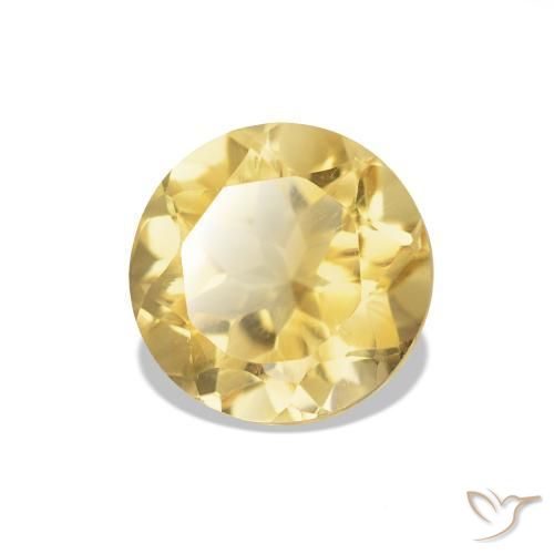 Citrino Luz Dourada Natural 1.16ct, Corte Redondo, VVS-VS