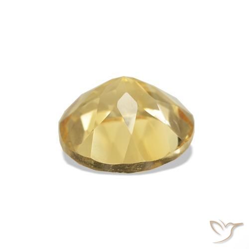 Citrino Luz Dourada Natural 1.16ct, Corte Redondo, VVS-VS