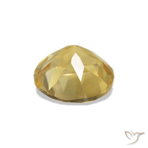 Citrino Luz Dourada Natural 1.16ct, Corte Redondo, VVS-VS