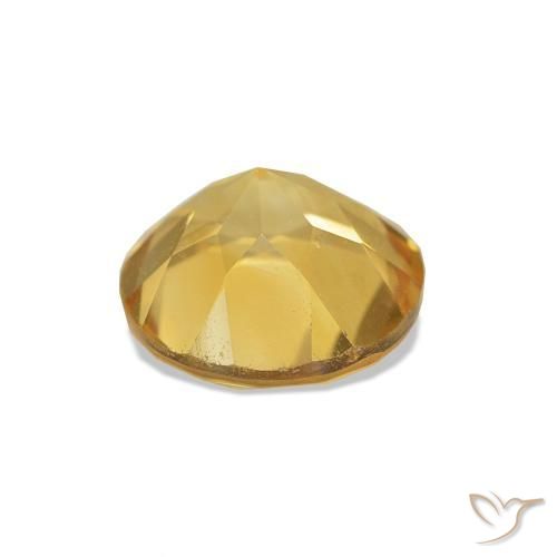 Citrino Luz amarela Natural 1.22ct, Corte Redondo, VVS-VS