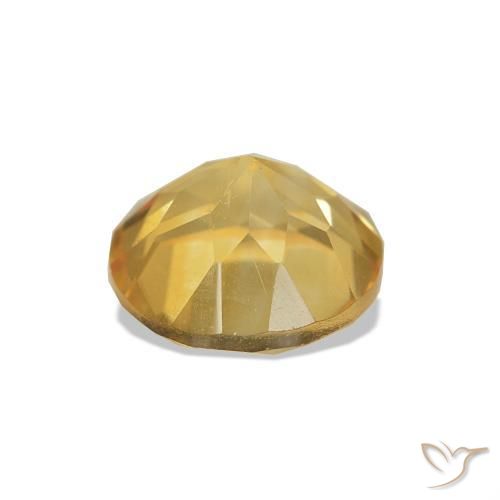 Citrino Luz Dourada Natural 1.27ct, Corte Redondo, VVS-VS