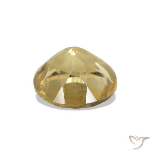 Citrino Amarelo Dourado Claro Natural 1.21ct, Corte Redondo, VS