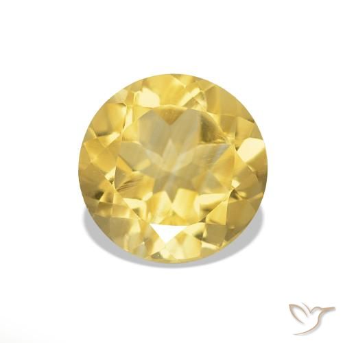 1.14ct Luz Dourada Citrino, Redondo, VVS-VS