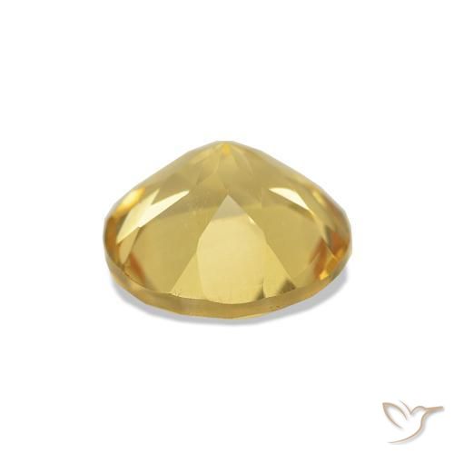 Citrino Luz Dourada Natural 1.14ct, Corte Redondo, VVS-VS