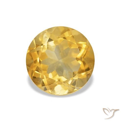 Citrino Ouro Natural 1.27ct, Corte Redondo, VS