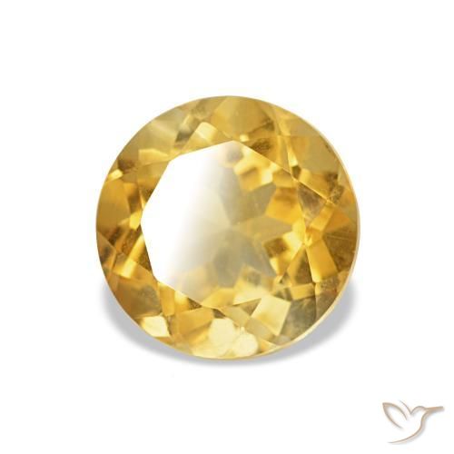 Citrino Ouro Natural 1.27ct, Corte Redondo, VS