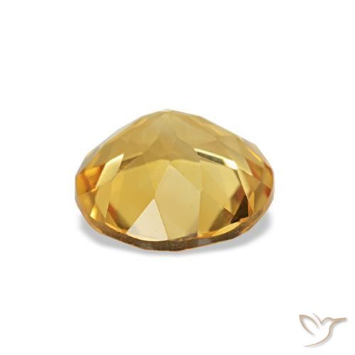 Citrino amarelo médio Natural 1.57ct, Corte Redondo, VS