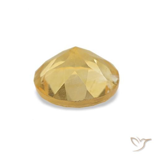 Citrino amarelo médio Natural 0.98ct, Corte Redondo, VS