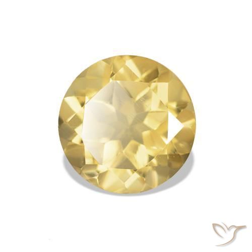 Citrino Amarelo Toscana Natural 1.14ct, Corte Redondo, VVS