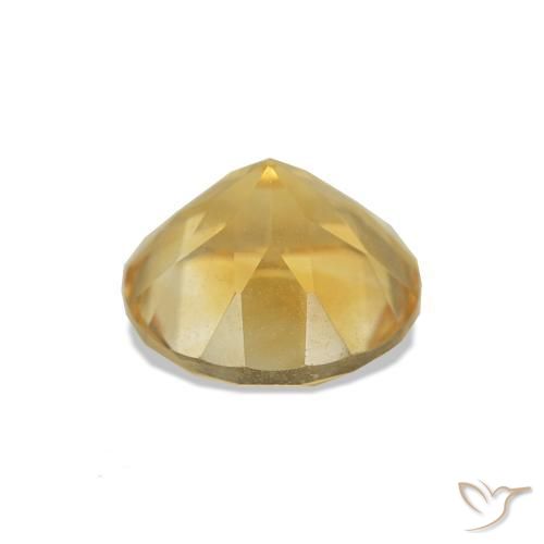 Citrino ouro médio Natural 1.27ct, Corte Redondo, VS
