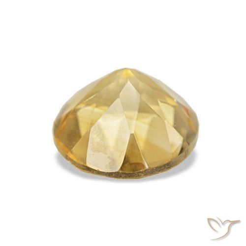 Citrino Luz Dourada Natural 1.23ct, Corte Redondo, VS