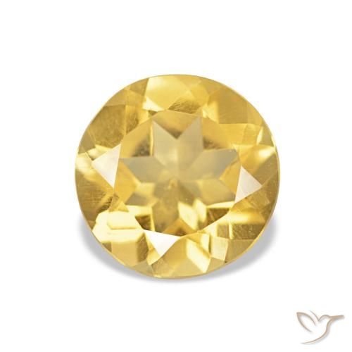 1.10ct Luz Dourada Citrino, Redondo, VS