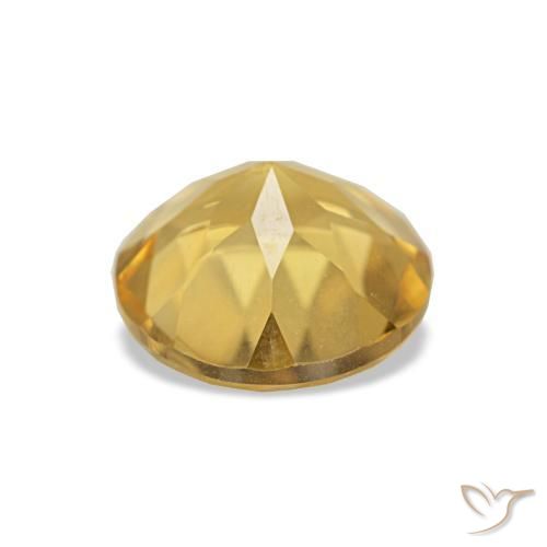 Citrino Luz Dourada Natural 1.10ct, Corte Redondo, VS