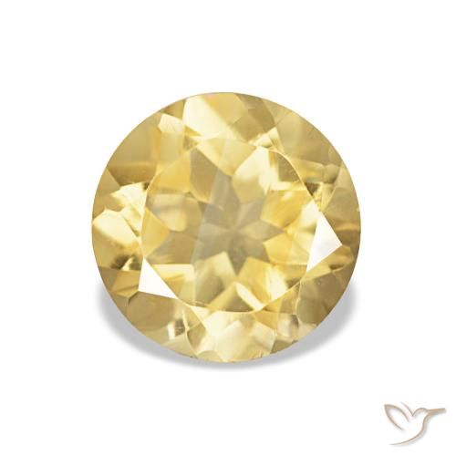 Citrino Luz Dourada Natural 1.11ct, Corte Redondo, VS