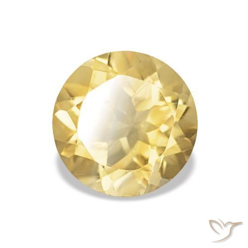 Citrino Luz Dourada Natural 1.11ct, Corte Redondo, VS