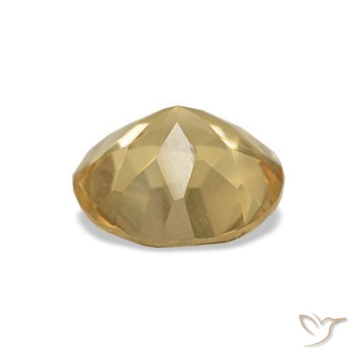 Citrino Luz amarela Natural 0.99ct, Corte Redondo, VVS