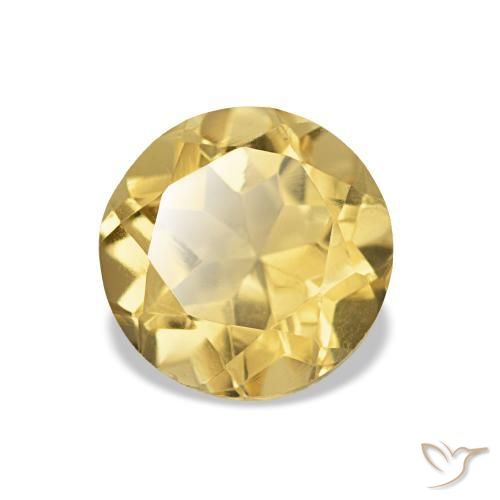 Citrino Luz Dourada Natural 1.21ct, Corte Redondo, VVS
