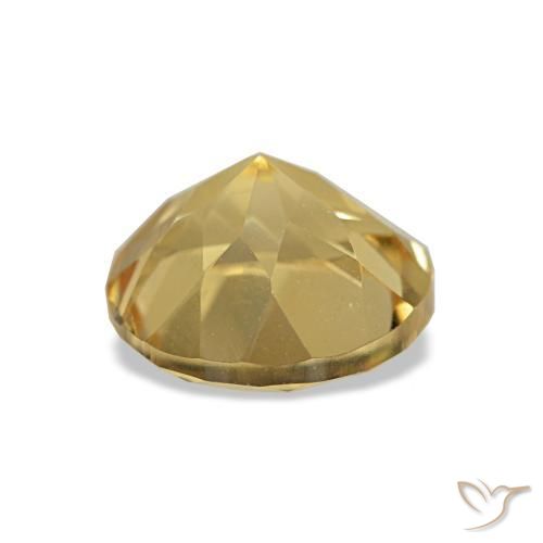 Citrino Luz Dourada Natural 1.21ct, Corte Redondo, VVS