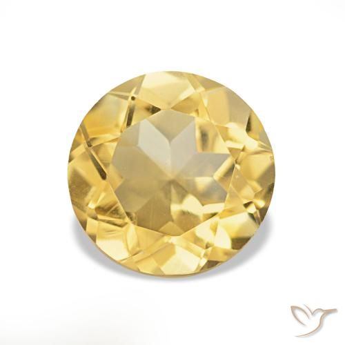 1.27ct Luz Dourada Citrino, Redondo, VS