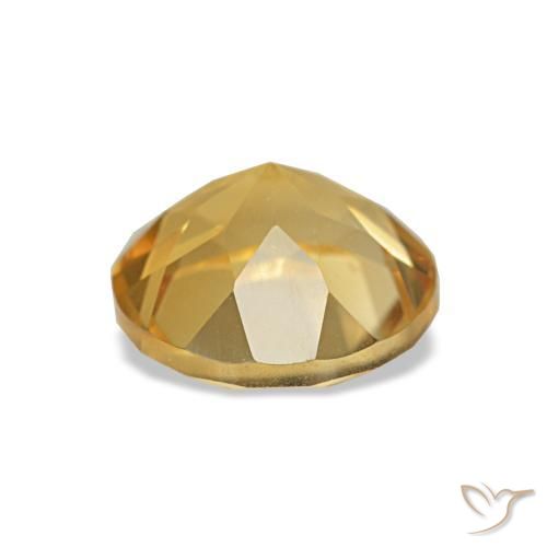 Citrino Luz Dourada Natural 1.27ct, Corte Redondo, VS