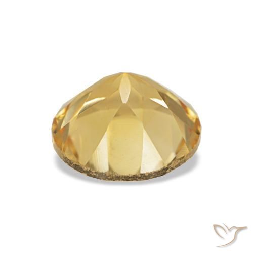 Citrino Dourado Natural 1.17ct, Corte Redondo, VS