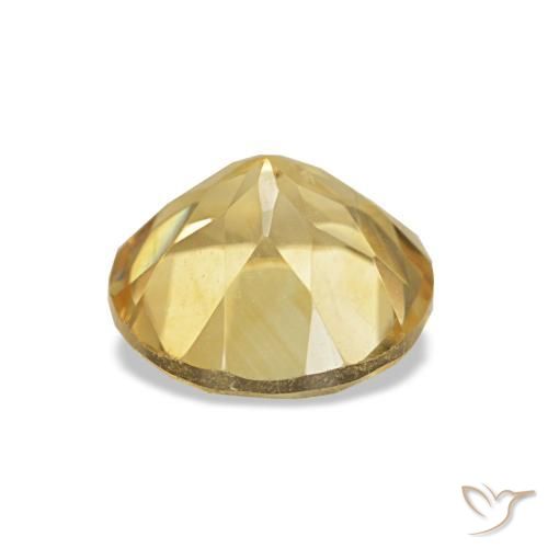 Citrino Amarelo Dourado Claro Natural 1.27ct, Corte Redondo, VS
